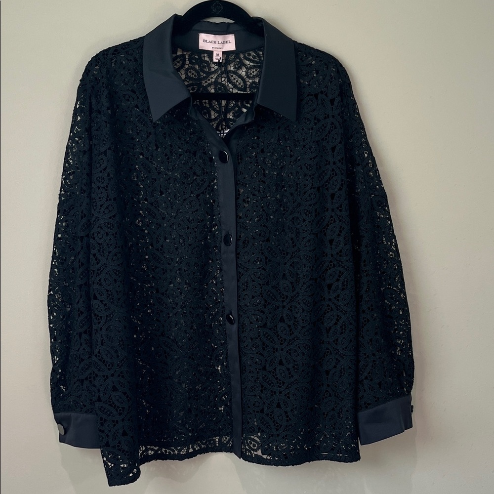Chico's Black Lace Jacket